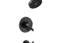 DELTA® T17459-BL Monitor® 17 Tub and Shower Trim, 1.75 gpm Shower, Matte Black