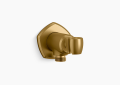 Kohler K-27117-2MB Occasion(TM) Wall-Mount Handshower Holder with Supply Elbow and Check Valve - Vibrant Brushed Moderne Brass