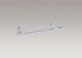 Kohler® 14381-CP Hotelier Towel Shelf, Purist®, 1-7/8 in Ring, 11-15/16 in OAD x 3-1/8 in OAH, Metal, Polished Chrome