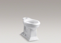 Kohler® 4380-0 Memoirs® Toilet Bowl, White, Elongated Shape, 12 in Rough-In, 2-1/8 in Trapway