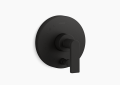 Kohler K-T73117-4-BL Composed(R) Rite-Temp(R) Valve Trim with Push-Button Diverter and Lever Handle - Matte Black
