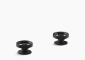 Kohler K-77974-9-BL Components(TM) Bathroom Sink Handles with Industrial Design - Matte Black