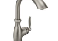 Moen® 7285CSL Brantford™ Kitchen Faucet, 1.5 gpm Flow Rate, 360 deg High Arc Pull-Out Spout, Classic Stainless Steel, 1 Handles, 1 Faucet Holes, Domestic