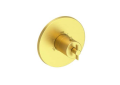 Newport Brass 3-3324TR-04 3/4" Round Thermostatic Trim Plate with Handle - Satin Brass