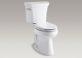 Kohler® 3979-0 2-Piece Toilet, Highline® Comfort Height®, Elongated Bowl, 16-1/2 in H Rim, 12 in Rough-In, 1.6 gpf, White