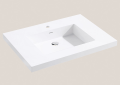 Madeli XTU2220-30-130-WH X-Stone Top/Basins - Glossy White