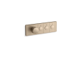 Kohler(R) K-26347-9-BV Anthem(R) Three-Outlet Recessed Mechanical Thermostatic Valve Control - Vibrant Brushed Bronze