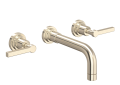 Rohl® A2207LMSTNTO-2 Lombardia Bathroom Faucet, 1.2 gpm Flow Rate, Satin Nickel, Traditional Function