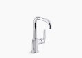 Kohler K-7509-CP Purist Single-Hole Kitchen Sink Faucet - Polished Chrome