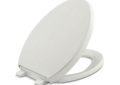 Kohler® 4008-NY Reveal® Q3™ Toilet Seat With Grip-Tight, Elongated Bowl, Closed Front, Plastic, Dune, Quick Release Hinge