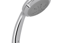 Perrin & Rowe B00102APC Rohl Cross Collection 4-Function Handshower, 4-13/16 in Dia Shower Head Multi-Function Shower Head, 1.8 gpm Flow Rate, 1/2 in Male Connection, Polished Chrome