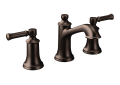 Moen® T6805ORB Dartmoor™ Bathroom Faucet, 1.2 gpm Flow Rate, 5-1/8 in H Spout, 8 to 16 in Center, Oil Rubbed Bronze, 2 Handles, Pop-Up Drain, Domestic