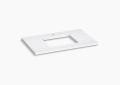Kohler K-28250-EST Silestone(R) 37" Quartz Vanity Top with Rectangular Cutout - Eternal Staturario