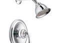 Moen® T3124 Shower Trim Only, 2.5 gpm Shower, Polished Chrome
