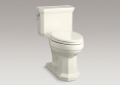Kohler® 3940-96 1-Piece Toilet, Kathryn®, Elongated Bowl, 16-3/8 in H Rim, 12 in Rough-In, 1.28 gpf, Biscuit