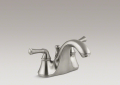 Kohler 10270-4A-BN Centerset Lavatory Faucet, Traditional Lever Handles