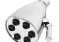 Speakman® S-2252 Icon™ Multi-Function Shower Head, 2.5 gpm Min, 3 Sprays, Wall Mount, 2-3/4 in Head, Import