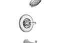 DELTA® T14494 Monitor® 14 Tub and Shower Trim, 1.75 gpm Shower, Polished Chrome