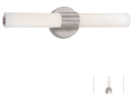 George Kovacs P5042-084-L Saber II - LED Bath - Brushed Nickel