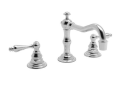 Newport Brass® 930L/26 Model 930L Chesterfield Widespread Lavatory Faucet, 1.2 gpm Flow Rate, 3-5/16 in H Spout, 8 to 20 in Center, Polished Chrome, 2 Handles, Pop-Up Drain
