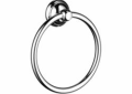 Hansgrohe 06095000 Wall Mount C Towel Ring, 7 in Dia Ring, 2 in OAD, Solid Brass