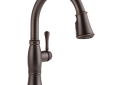 DELTA® 9197-RB-DST Cassidy™ Kitchen Faucet, 1.8 gpm Flow Rate, Venetian Bronze, 1 Handles, 1/3 Faucet Holes, Function: Traditional, Commercial