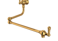 Rohl U.4799LS-EG-2 Wall Mount Swing Arm Pot Filler - English Gold