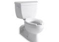 Kohler® 3652-0 2-Piece Toilet, Barrington™, Elongated Bowl, 15 in H Rim, 4 in Rough-In, 1 gpf, White