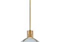 Hinkley® 3487PBL Argo Mid-Century Small Pendant, (1) Lamps Lamp, 120 V, Pale Blue Housing