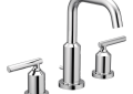 MOEN T6142 Gibson Chrome Two-Handle High Arc Bathroom Faucet