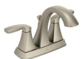 Moen® 6901BN 6901 Voss™ Bathroom Faucet, Brushed Nickel, 2 Handles, Metal Pop-Up Drain, 1.5 gpm Flow Rate