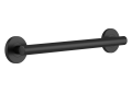 DELTA® 41818-BL Decor Assist™ Contemporary Grab Bar With Decorative Flange, 18 in L x 3-1/2 in W x 2-3/4 in H, Matte Black, Import
