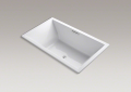 Kohler® 1137-0 Underscore® Bathtub With Centre Drain, Underscore®, Soaking, Rectangle Shape, 72 in L x 42 in W, Center Drain, White
