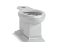 Kohler® 5626-95 Memoirs® Toilet Bowl, Ice Gray™, Elongated Front Shape, 12 in Rough-In, 16-1/2 in H Rim, 2 in Trapway