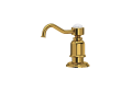 Rohl U.6995ULB Traditional Deck Mount Soap Dispenser - Unlacquered Brass