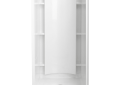 Sterling® 72240100-0 4-Piece Shower, Accord®, 36-1/4 in L x 37-1/4 in W x 77 in H, Solid Vikrell®, White
