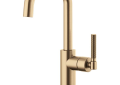 Brizo® 61053LF-GL Bar Faucet, Litze™, Luxe Gold, 1 Handle, 1.8 gpm