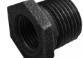 Jones Stephens™ B1440663 Hex Head Concentric Bushing, 2 x 3 in Nominal, MNPT x FNPT End Style, Steel, Black