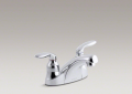 Kohler 15240-4-CP Centerset Lavatory Faucet, Lever Handles