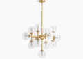 Kohler K-31767-CH13-2GL Bellera 32" Chandelier - Vibrant Brushed Moderne Brass