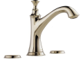 Brizo® 65305LF-PNLHP Baliza® Widespread Lavatory Faucet, 1.5 gpm, 4-5/16 in H Spout, 6 to 16 in Center, Brilliance® Polished Nickel, Pop-Up Drain, Import, Commercial