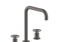 Fantini 47P5P007WU 3-Hole Washbasin Mixer - Matte Gun Metal PVD