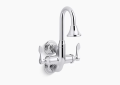 Kohler K-730T70-4AJR-CP Triton(R) Bowe(R) Cannock(TM) 1.2 GPM Bathroom Sink Faucet with 3-11/16" Gooseneck Spout and Lever Handles, Drain Not Included - Polished Chrome