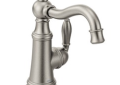 Moen® S62101SRS Bar Faucet, Weymouth™, Spot Resist® Stainless Steel, 1 Handle, 1.5 gpm
