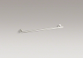 Kohler® 14436-SN Single Towel Bar, Purist®, 24 in L Bar, 2-13/16 in OAD x 1-7/8 in OAH, Brass, Vibrant® Polished Nickel