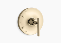 Kohler K-TS14423-4-AF Purist(R) Rite-Temp(R) Valve Trim with Lever Handle - Vibrant French Gold