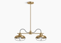 Kohler K-23660-CH02-BGL Modern Farm 23" Linear Chandelier - Moderne Brushed Gold