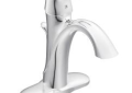 Moen® 6400 Bathroom Faucet, Eva®, 1.5 gpm Flow Rate, 4-7/8 in H Spout, 1 Handle, Pop-Up Drain, 1 Faucet Hole, Polished Chrome, Function: Traditional