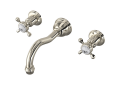 Rohl U.3791X-PN/TO-2 Edwardian Wall Mount Column Spout Bathroom Faucet - Polished Nickel