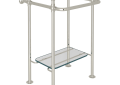 Perrin & Rowe RW2231PN Perrin & Rowe Finished Wash Stand, 1 Shelves, 22-1/2 in OAL x 31 in OAH, Brass, Import